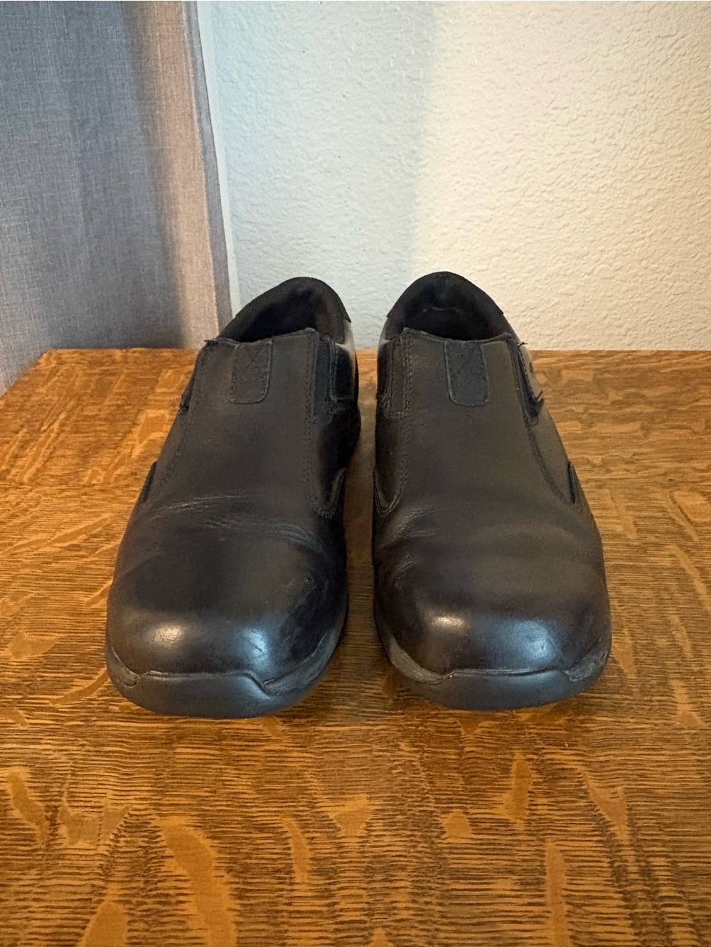 Red Wing Slip Resistant Work Shoes Men’s 8.5 D Black Leather Slip On Safety Work